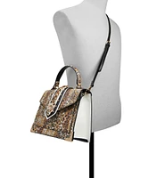 Bolso satchel con estampado Mujer