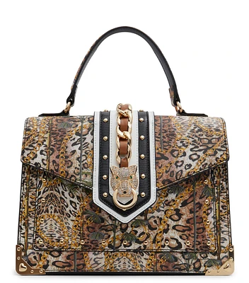 Bolso satchel con estampado Mujer