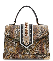 Bolso satchel con estampado Mujer