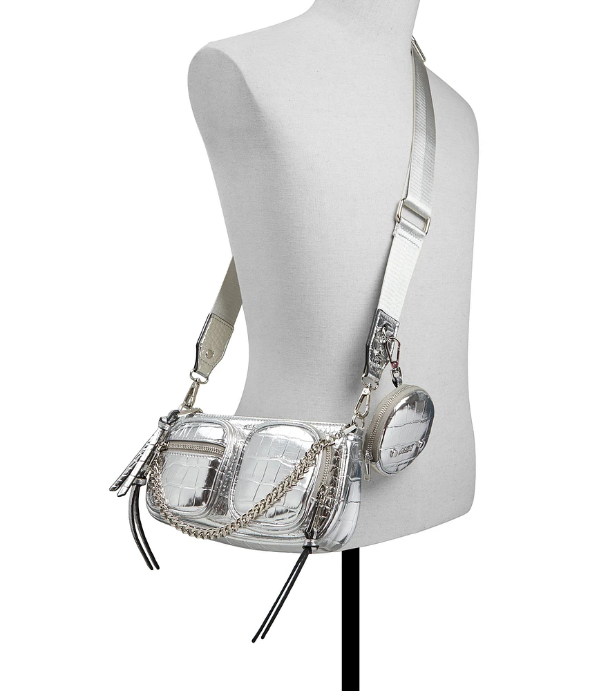 Bolso crossbody con textura Mujer