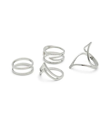 Set 4 Anillos Mujer