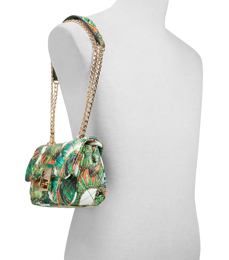 Bolso crossbody con estampado Mujer