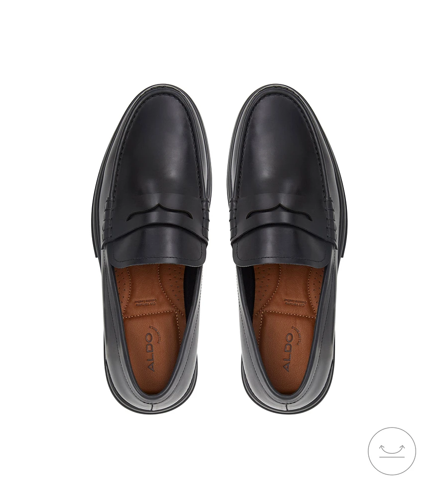 Mocasines con cintillo en piel Hombre