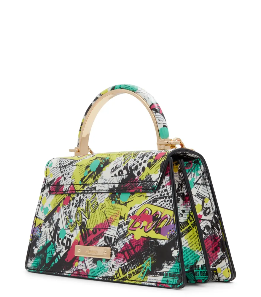 Bolso crossbody con estampado Mujer