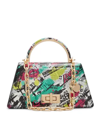 Bolso crossbody con estampado Mujer