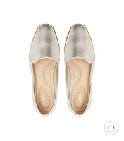 Flats en piel liso Mujer