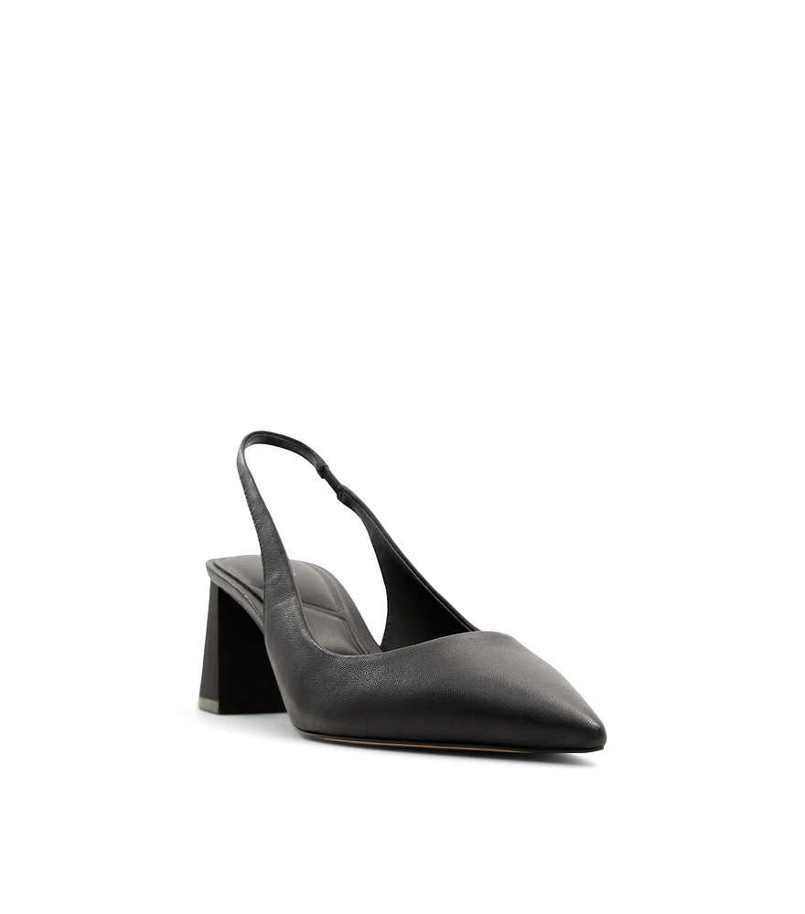 Zapatillas Slingback de tacón bajo ancho Mujer