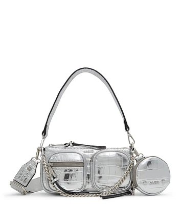 Bolso crossbody con textura Mujer