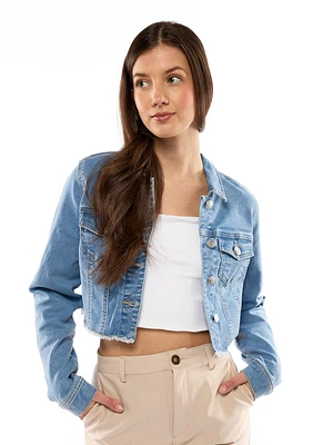 Only Wonder Cropped Denim Jacket