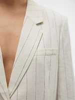 Mindy Loose Pinstripe Blazer