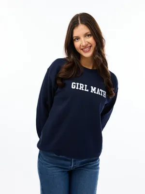 Girl Math Crew Sweatshirt
