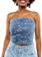 Frigga Jaquard Denim Top