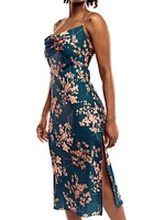 Delilah Floral Satin Slip Dress