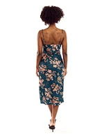 Delilah Floral Satin Slip Dress