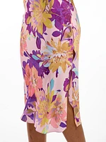 Delilah Big Floral Satin Slip Dress