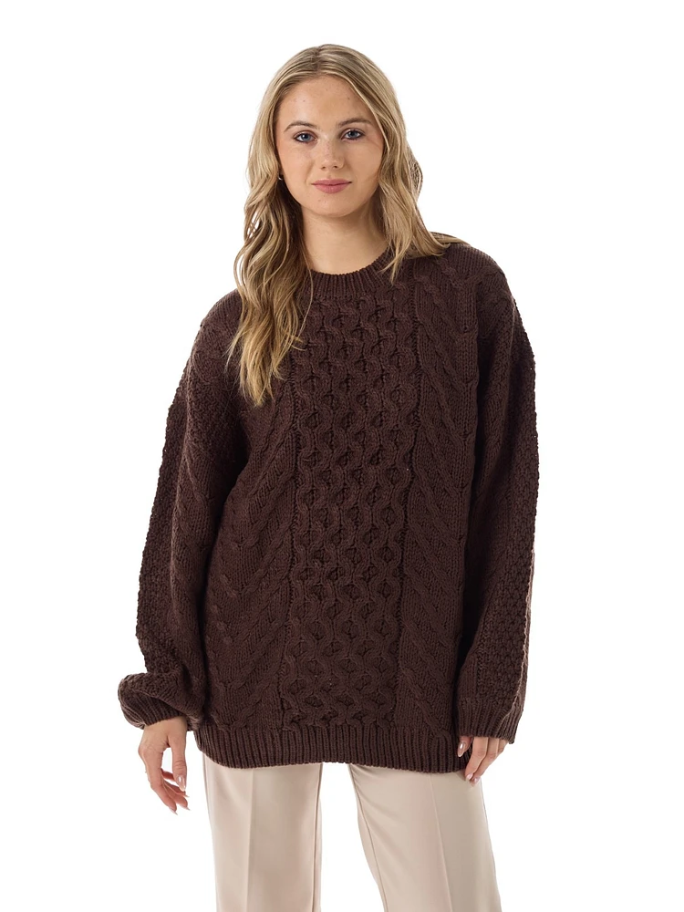 Frankie Oversized Cable Sweater