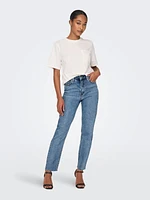 Emily High Straight Light Jean