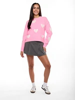 Isla All Over Heart Sweater