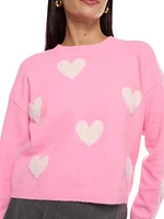 Isla All Over Heart Sweater