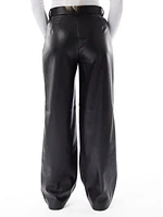 Flax-Liora Straight Faux Leather Pant