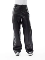 Flax-Liora Straight Faux Leather Pant