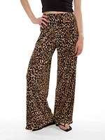 Leopard Wide Leg Pant