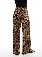 Leopard Wide Leg Pant