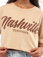 Nashville Script Cropped Tee