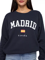 Madrid Flag Crew Sweatshirt