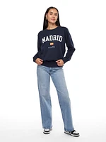 Madrid Flag Crew Sweatshirt