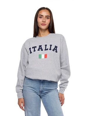 Italia Flag Crew Sweatshirt