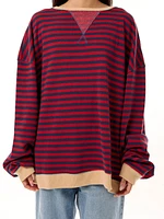 Free People Classic Striped Crew Sweater