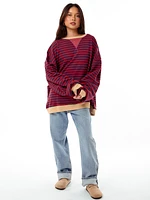 Free People Classic Striped Crew Sweater