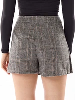 Plaid Pleated Mini Skirt