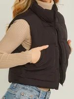 Melo Puffer Cropped Vest