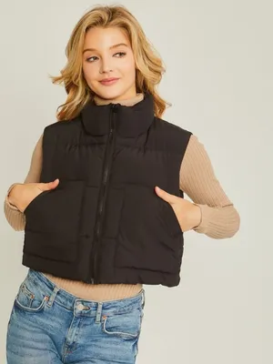 Melo Puffer Cropped Vest
