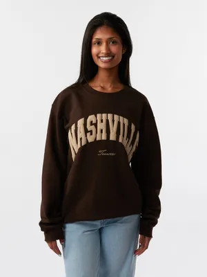 3D Nashville Crew Sweatshirt