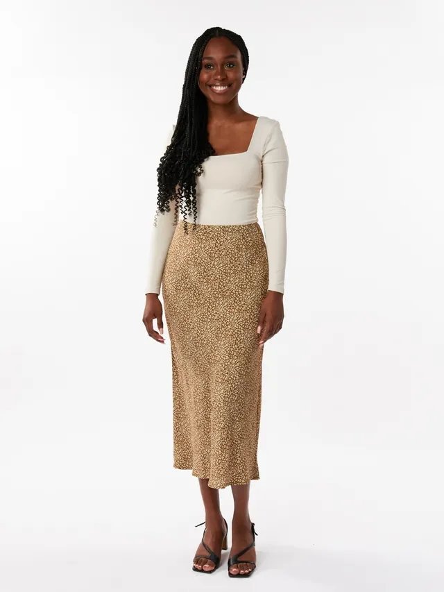 Banana Republic Zandra Silk Midi Skirt