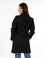 Belted 3/4 Wool Coat