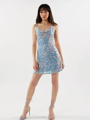 Destiny Sequin Spa Mini Dress