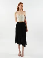 Elfred Pleated Midi Skirt