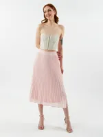 Elfred Pleated Midi Skirt