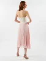 Elfred Pleated Midi Skirt