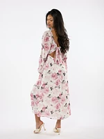 Sofia Chiffon Floral Midi Dress