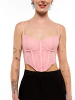 Lace Up Tie Back Spa Corset