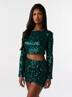 Roxy Sequin Top