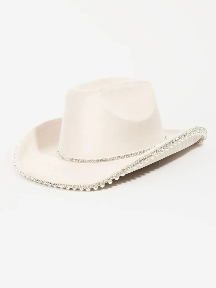 Miranda Pearl Trim Cowboy Hat