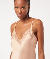 Caraco en soie - Milky - - Rose Givre - Femme