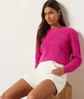 Pull en maille - Andy - - Fuchsia Clair - Femme