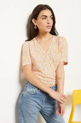 T-shirt cache cœur - Robin - - Rose - Femme